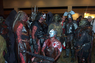 			<B>4 Uruk-hai, 2 Orcs, 2 Black Riders, and Sauron</B>
 from The Two Towers